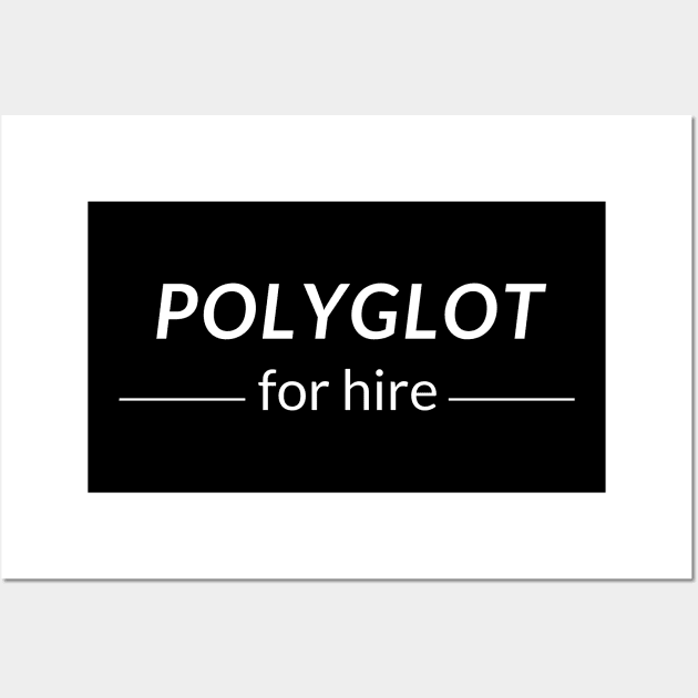 Polyglot for Hire Wall Art by mon-